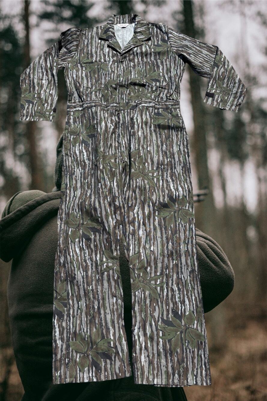 Hunting Vintage Real tree Coveralls Walls Camo XL NWT